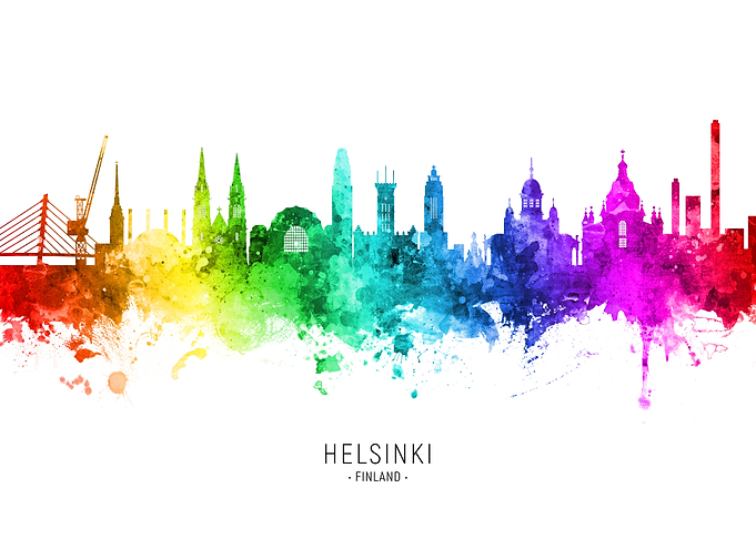 Helsinki Finland Skyline