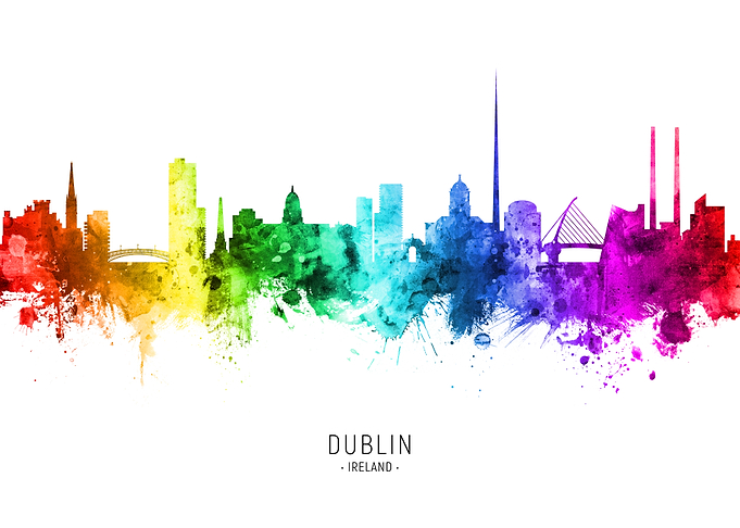 Dublin Ireland Skyline