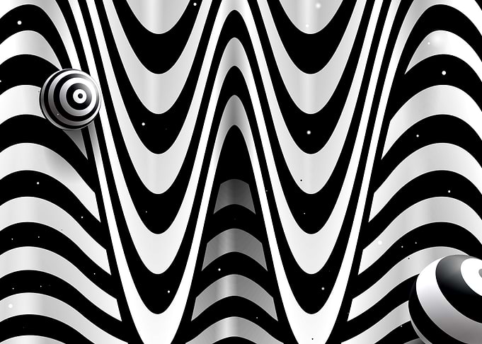 Wavy letter W