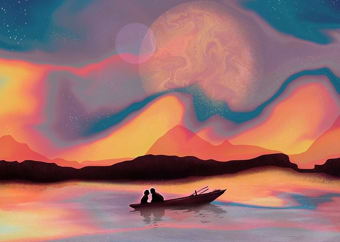 Stars at Sunset