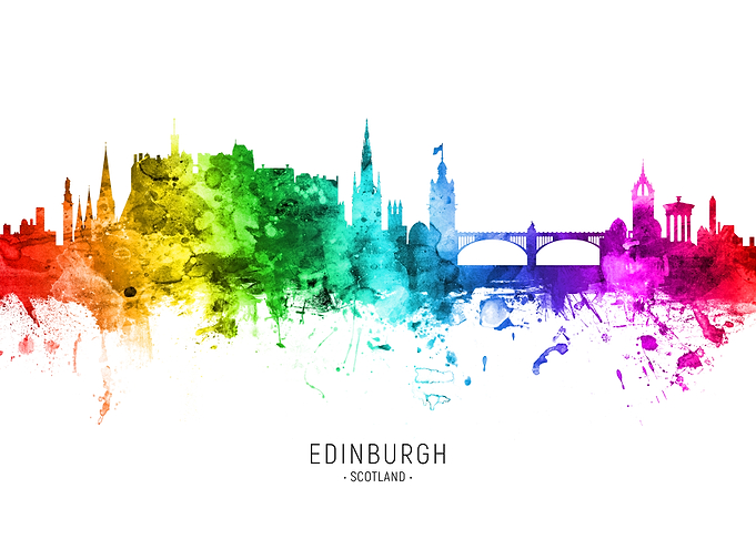 Edinburgh Scotland Skyline
