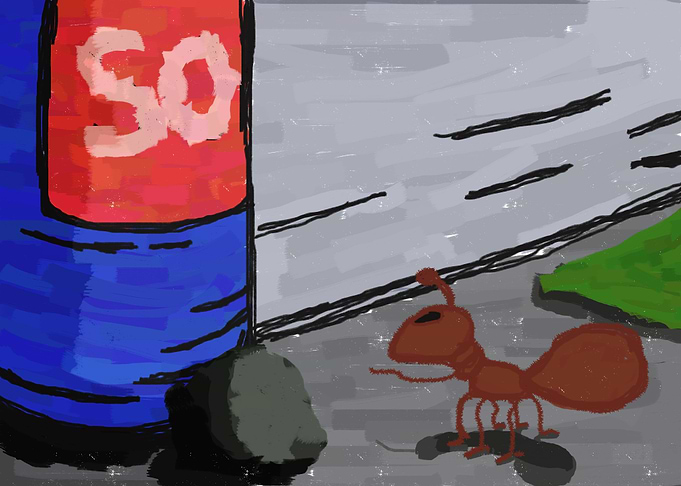 Ant and soda