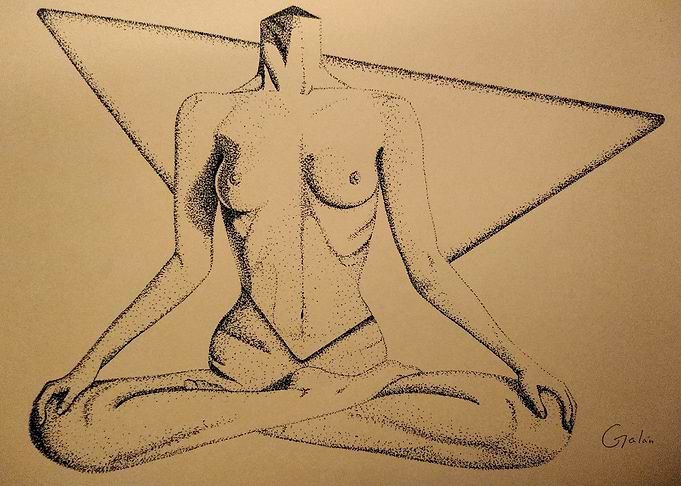 Mujer meditando
