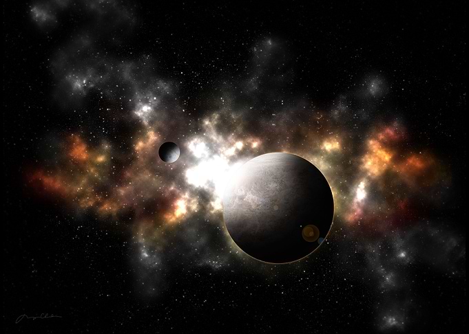 Planet and Moon