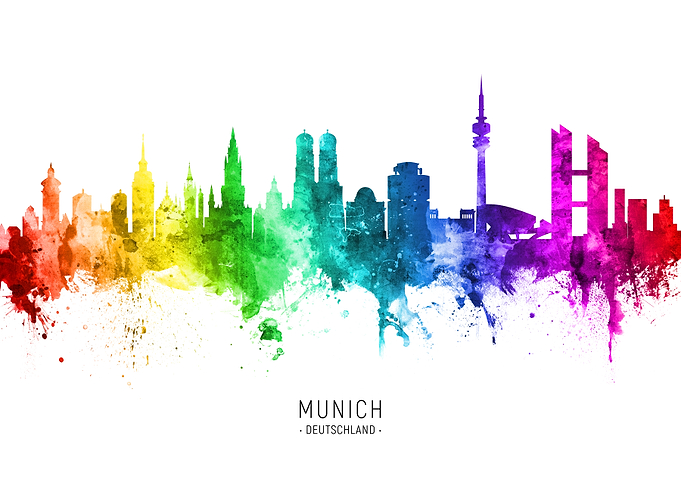 Munich Germany Skyline