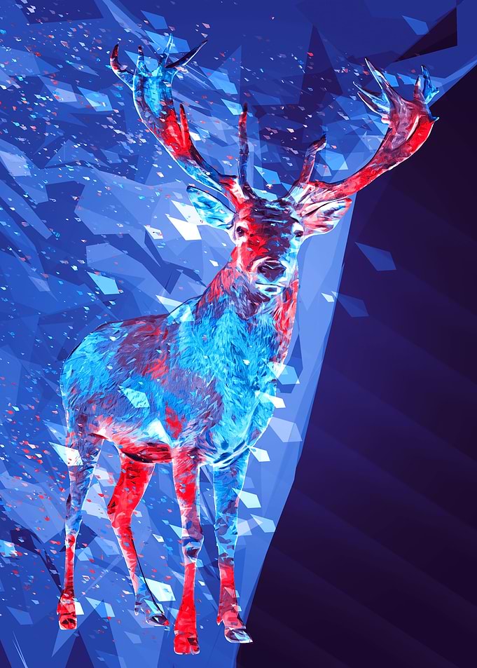 Deer digital art