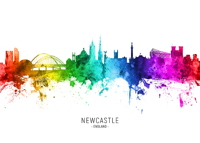 Newcastle England Skyline