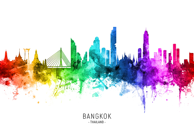 Bangkok Thailand Skyline