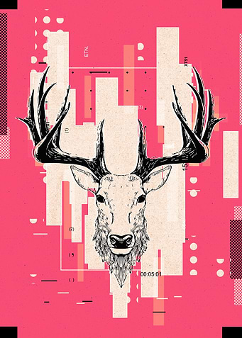 Deer digital art