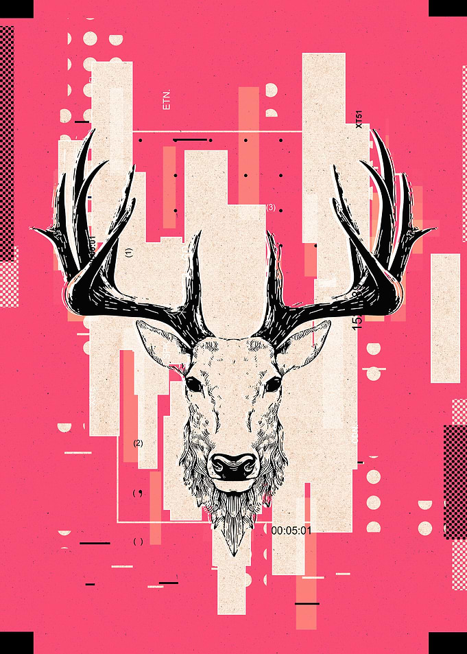 Deer digital art