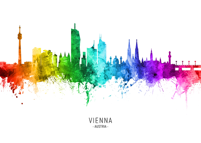 Vienna Austria Skyline