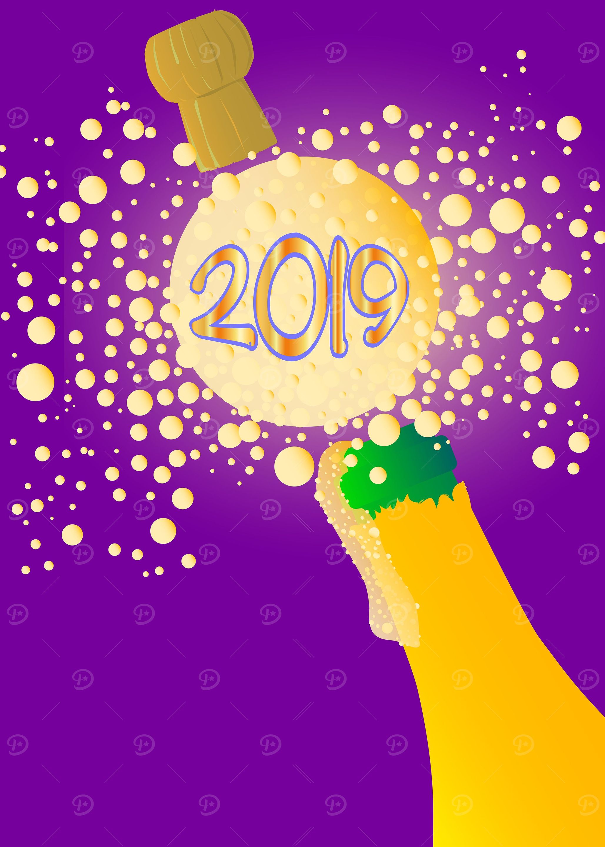 Bubbly New Year 2019