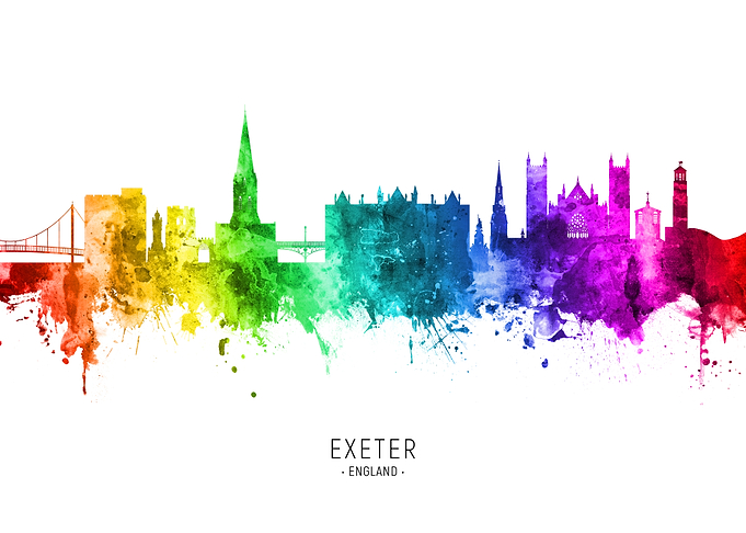Exeter England Skyline