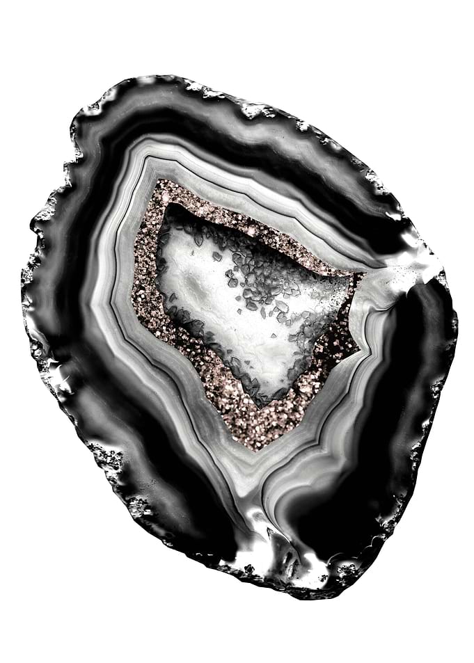 Agate Rose Gold Glam 1