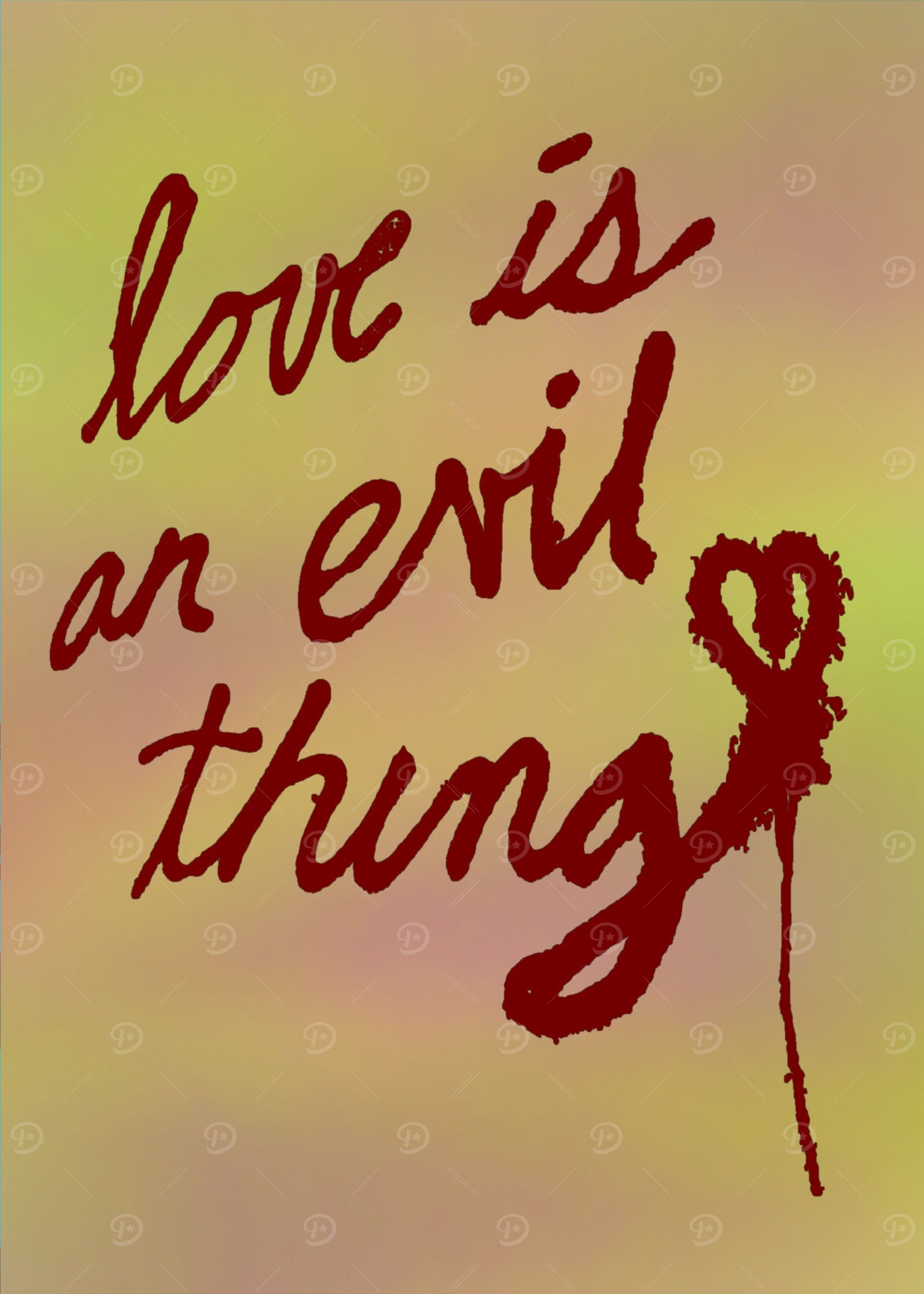 Love in an evil thing