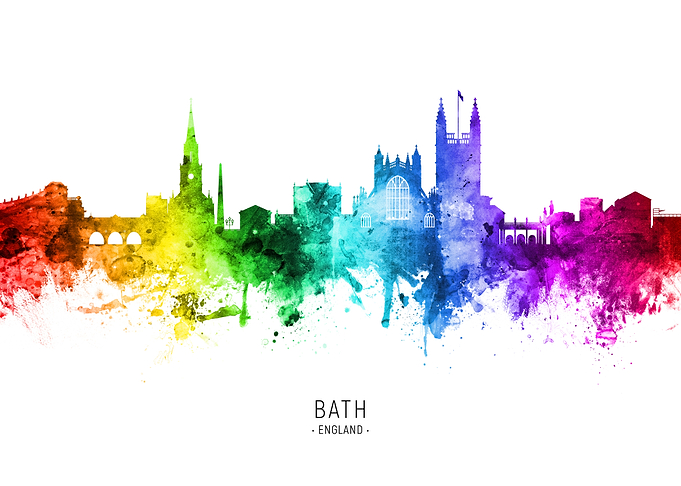 Bath England Skyline