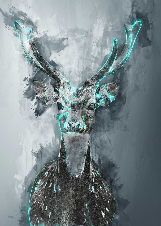 Deer digital art