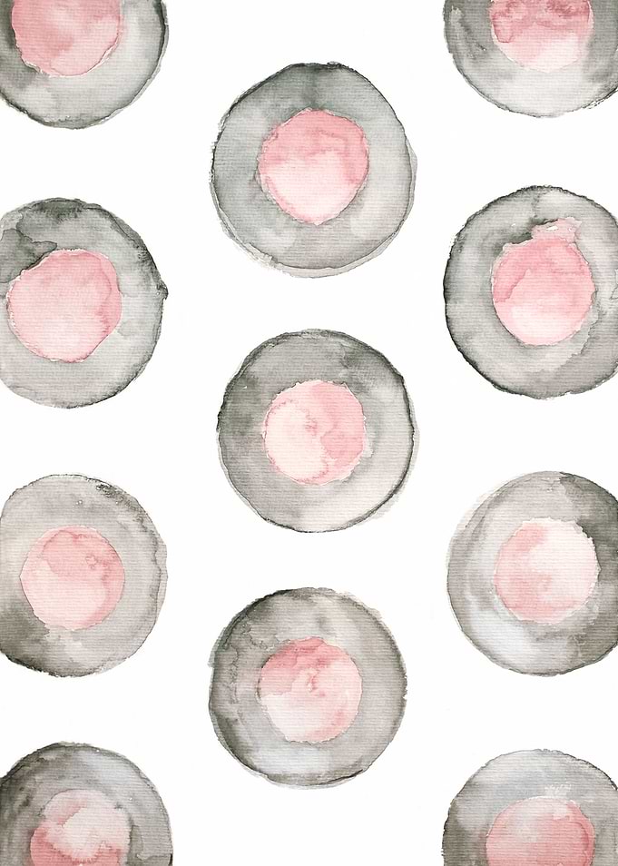Watercolor pink gray