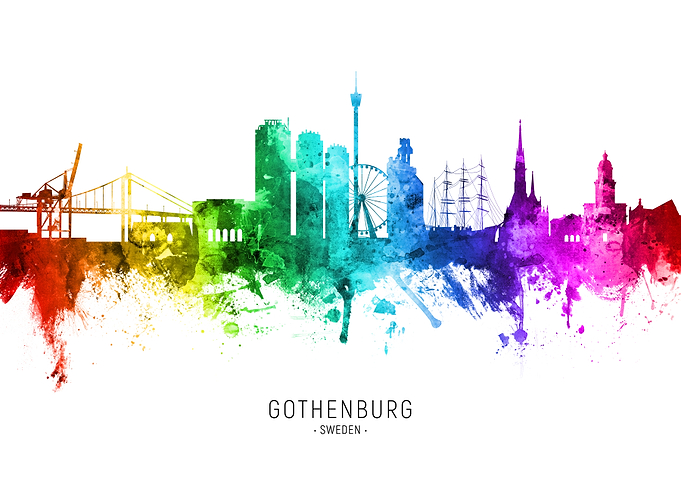 Gothenburg Sweden Skyline