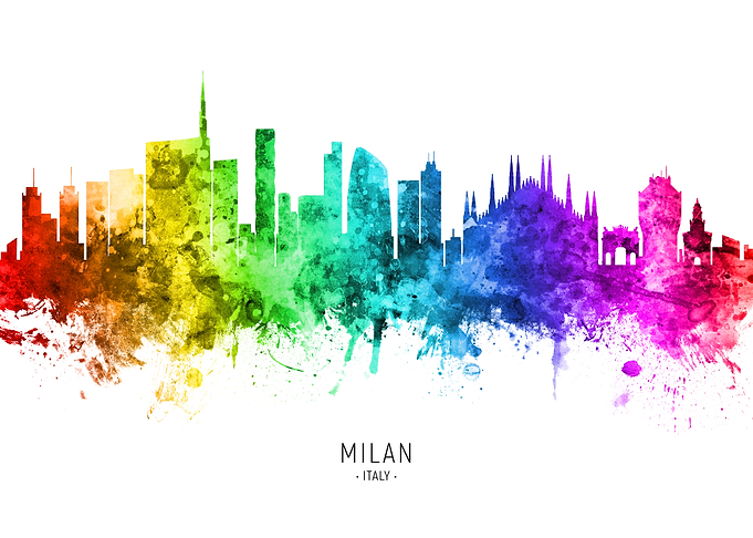 Milan Italy Skyline