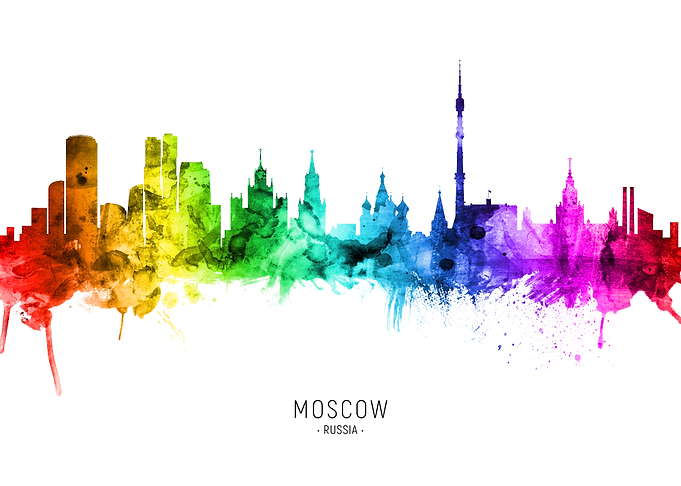 Moscow Russia Skyline