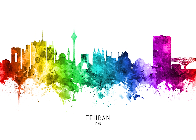 Tehran Iran Skyline