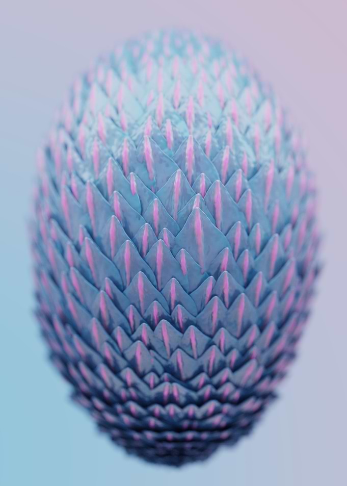 Cocoon with scales