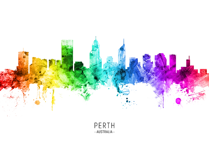 Perth Australia Skyline
