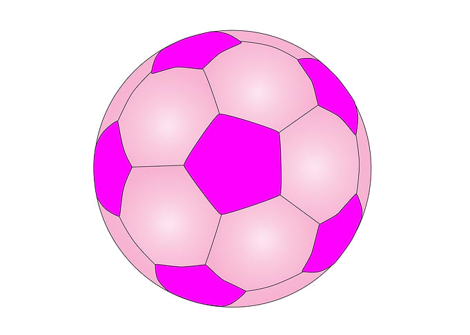 Pink And White Football