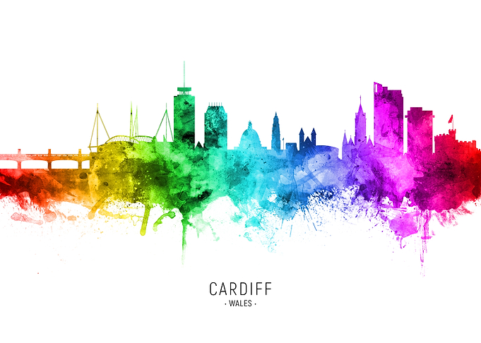 Cardiff Wales Skyline