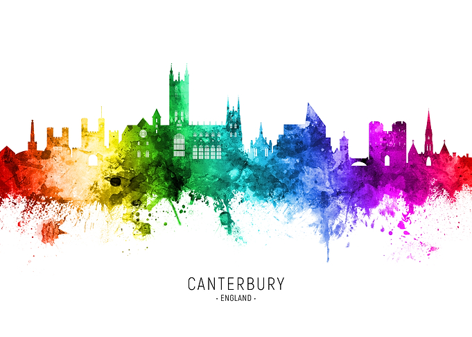 Canterbury England Skyline