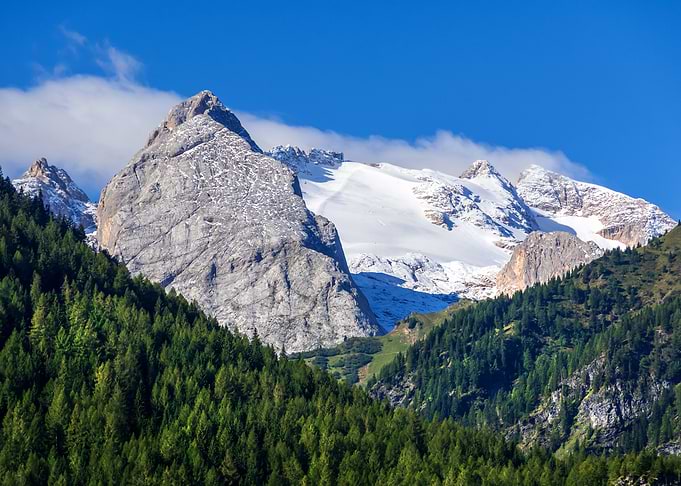 dolomite mountains view