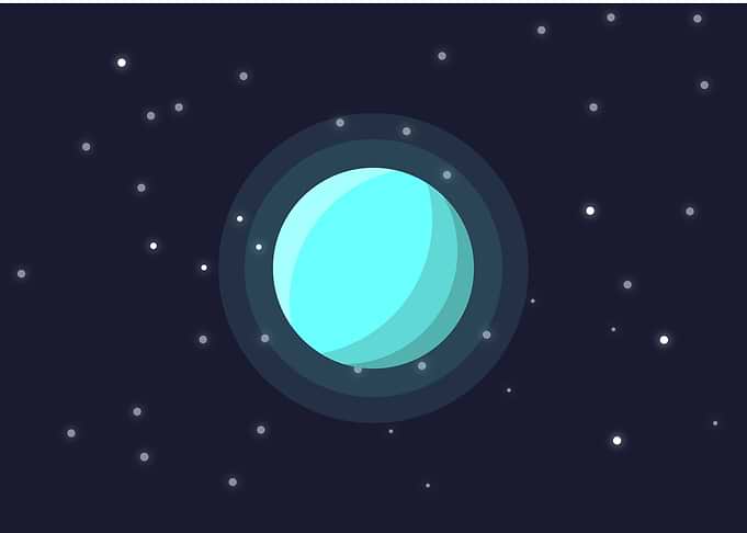Uranus flat design