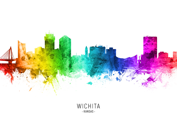 Wichita Kansas Skyline