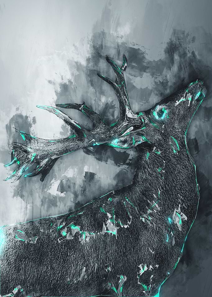 Deer digital art