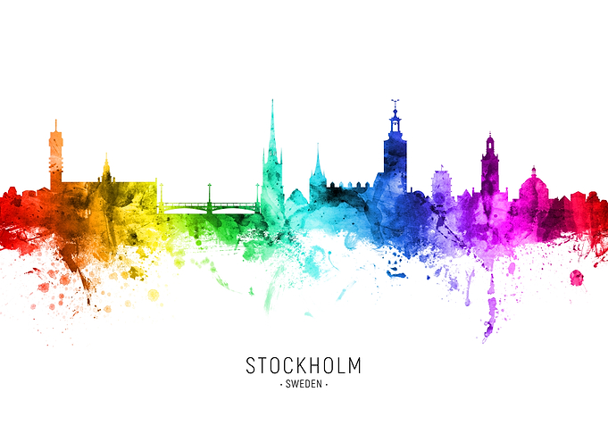 Stockholm Sweden Skyline