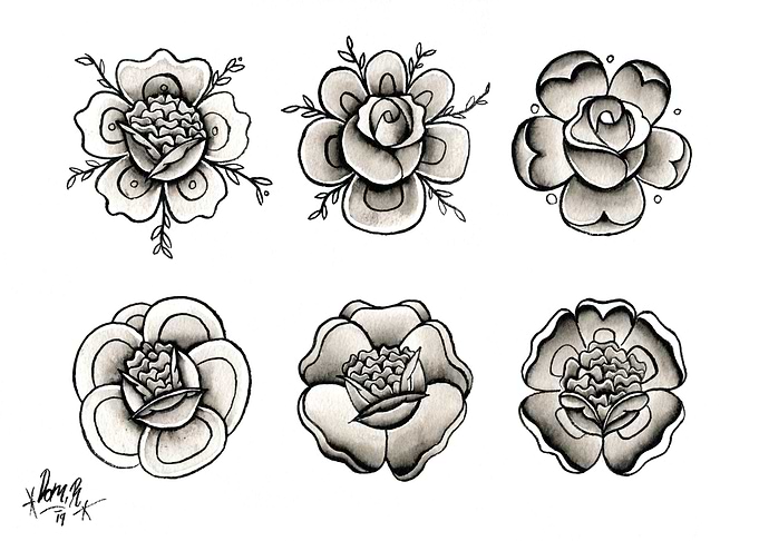 Flashy roses