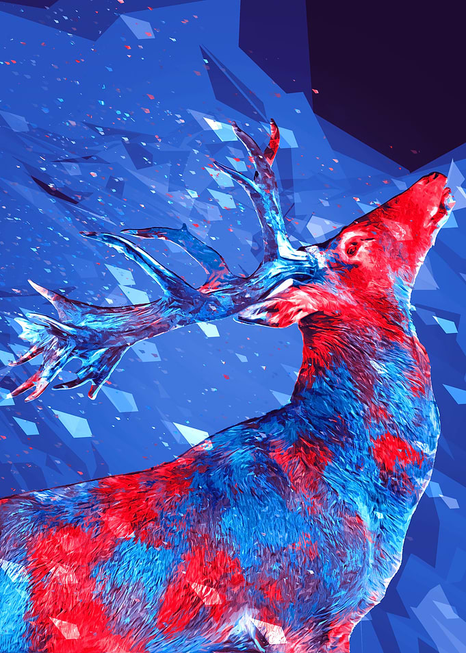 Deer digital art