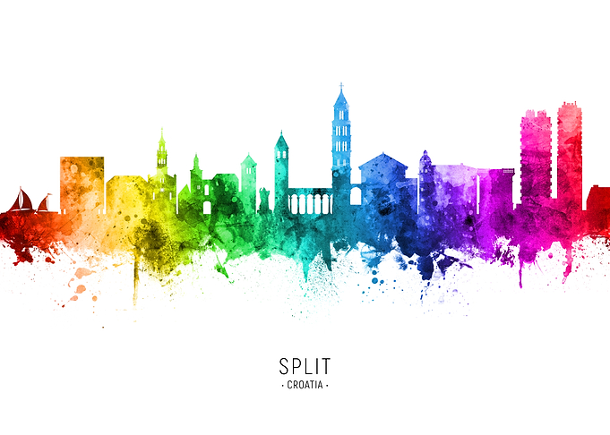Split Croatia Skyline