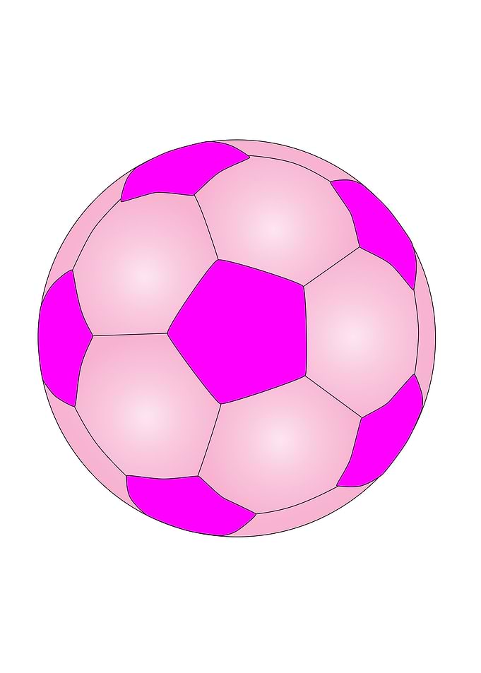 Pink And White Football