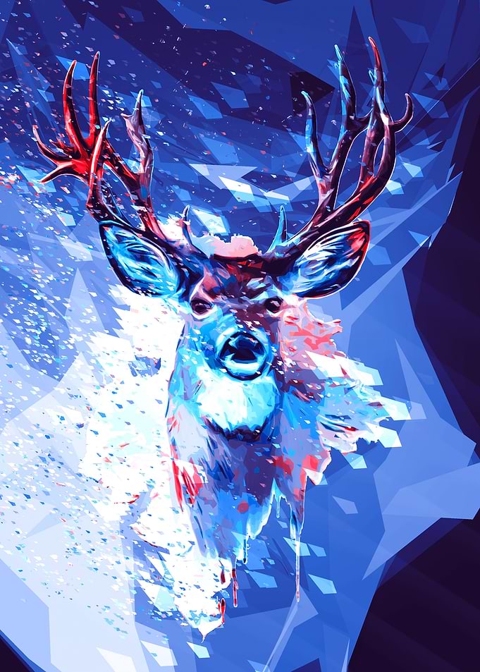 Deer digital art
