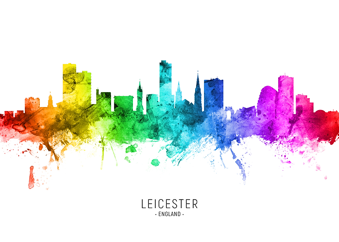 Leicester England Skyline