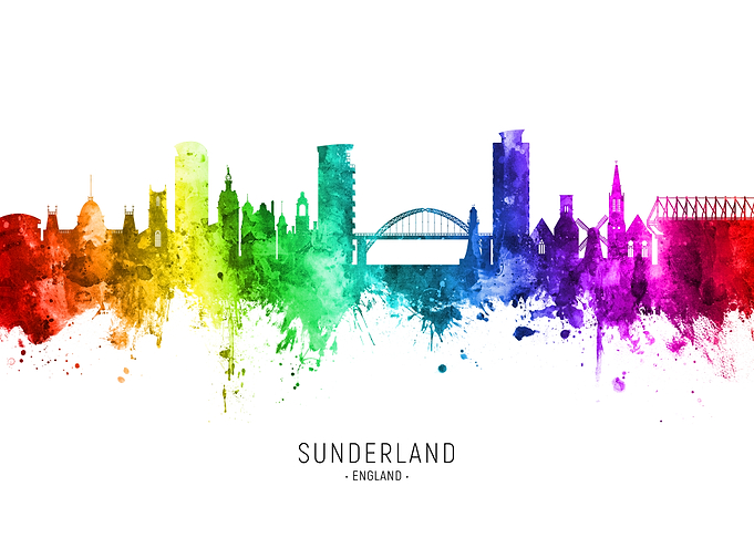 Sunderland England Skyline