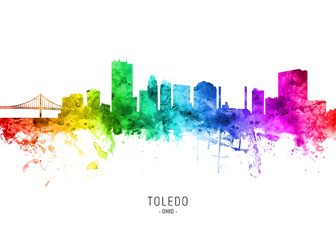 Toledo Ohio Skyline