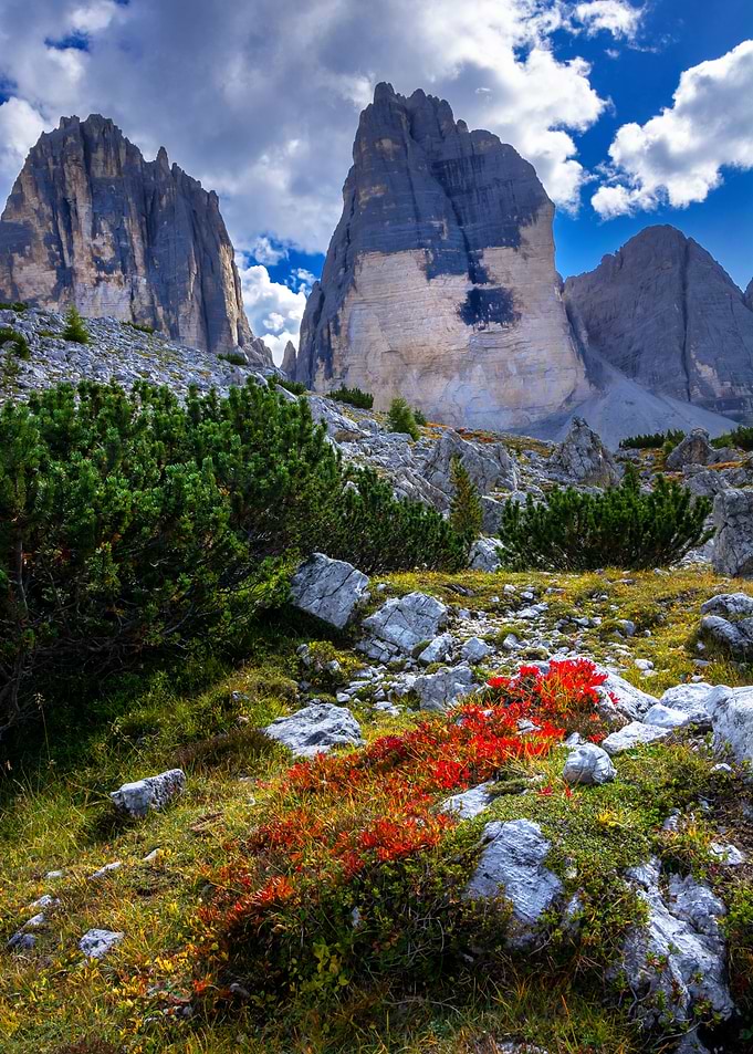 view to 3 zinnen peak