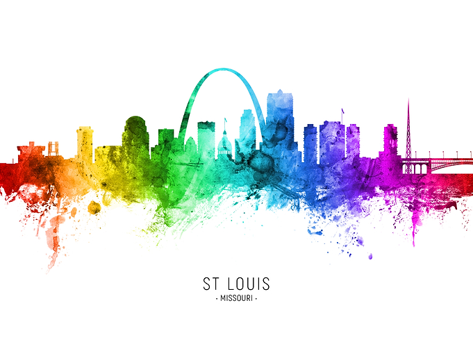 St Louis Missouri Skyline