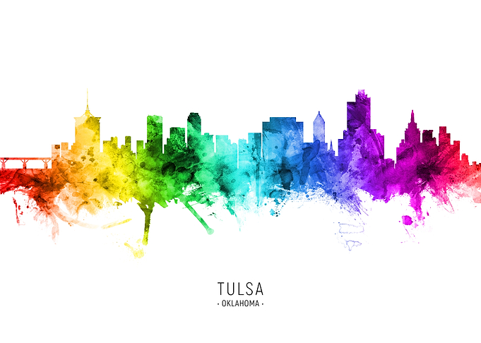 Tulsa Oklahoma Skyline