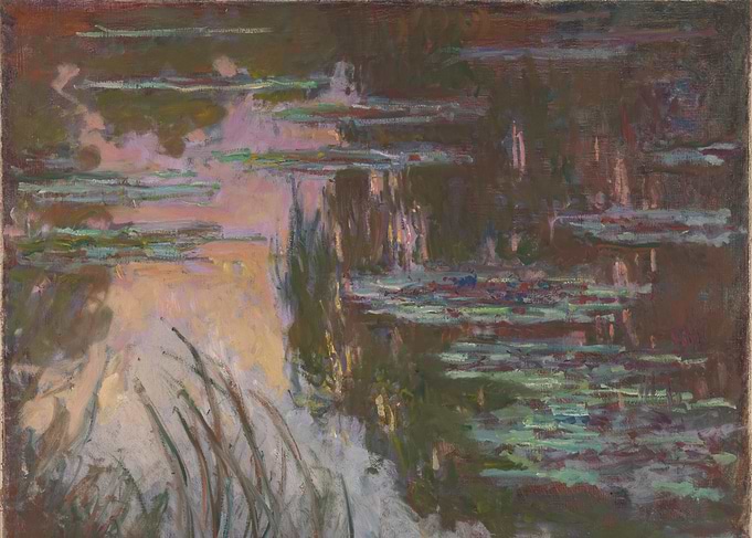 Water Lilies Setting Sun