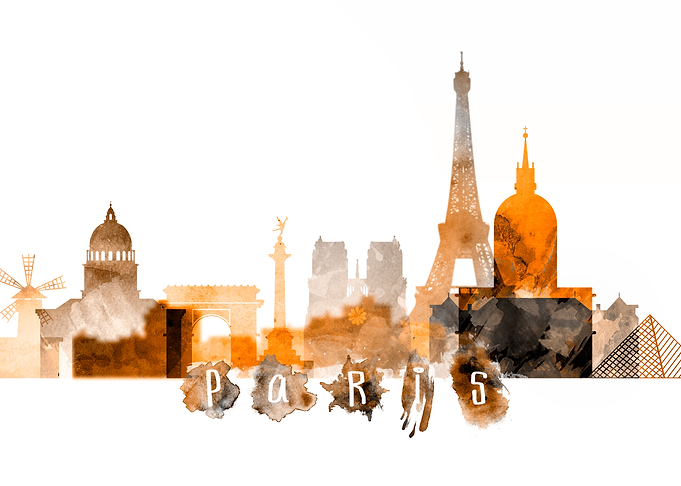 Paris France Skyline