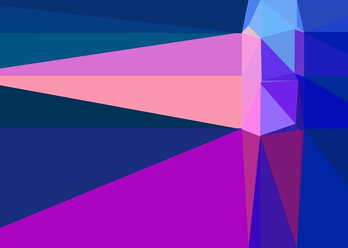 colorful triangle art